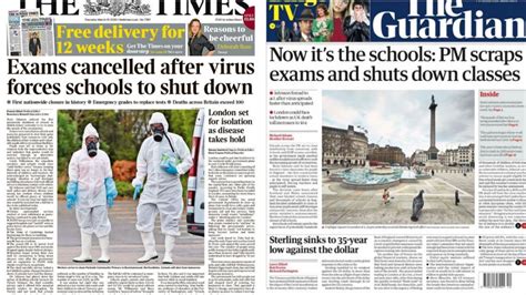 #stay tuned in arrivo il decimo paper. Coronavirus: School closures dominate today's front pages ...