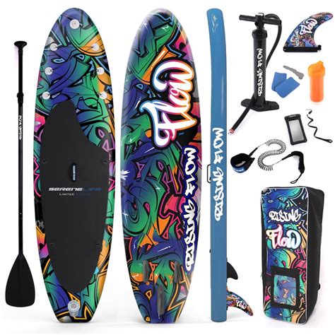 Bote paddle board company crafts the highest quality, most innovative, best looking, and easiest to use stand up paddle boards and paddle gear on the planet. SereneLife SLSUPB636 - Rising Flow Paddleboard SUP - Stand ...