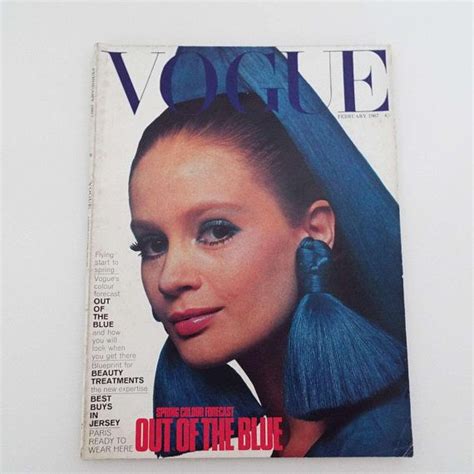 Vintage February 1967 Vogue Magazine British Edition David Bailey Cover