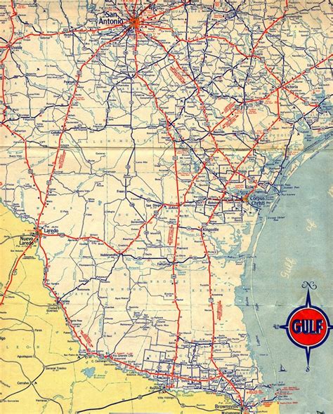 Texasfreeway Statewide Historic Information Old Road Maps South