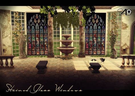 The Best 22 Stained Glass Windows By Daer0n The Sims Sims Sims 4
