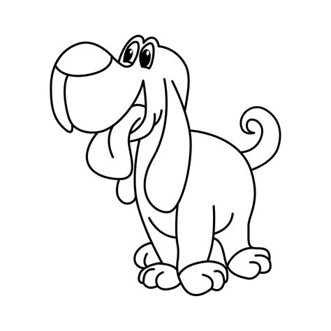Personajes De Dibujos Animados De Perros Divertidos Ilustración