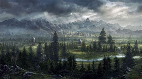 Digital Art Fantasy Art Total War Warhammer Trees Pine Trees