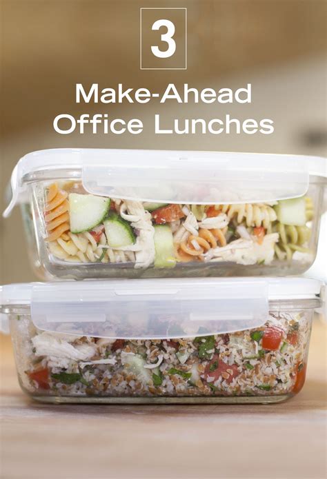 3 Make Ahead Lunches To Get You Through The Work Week With Images
