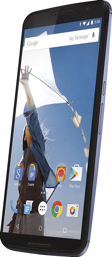 Best Buy Motorola Nexus 6 Cell Phone Midnight Blue Sprint Motxt1103kit