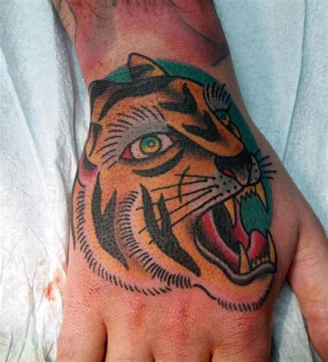 75 Traditional Tiger Tattoo Designs For Men Striped Ink Ideas