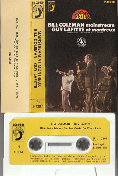 bill coleman and guy lafitte mainstream at montreux 1977 cassette discogs