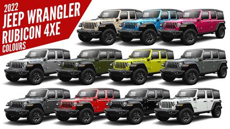 Introducir 76 Imagen Color Options For Jeep Wrangler Ecovermx