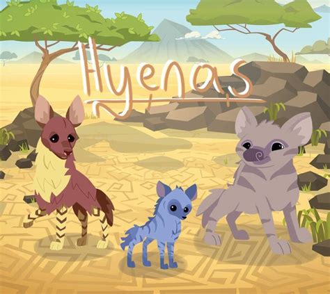 Three Other Hyena Species In Animal Jam Aj Amino Amino