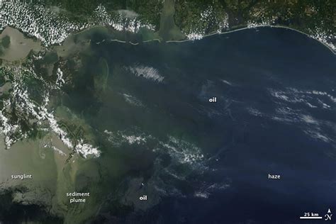 Ddnadeau Nasa Image From Space Of The Oil Spill In The Gulf Of Mexico