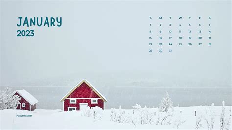January Calendar 2023 Desktop Backgrounds Hd