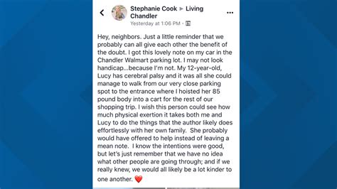 Arizona Mother Finds Nasty Note On Her Car While Running Errands With Daughter With Disabilities