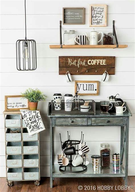 For next photo in the gallery is corner breakfast nook set black kitchen dining table storage. Coffee nook | Coffee bar home, Coffee shop decor ...