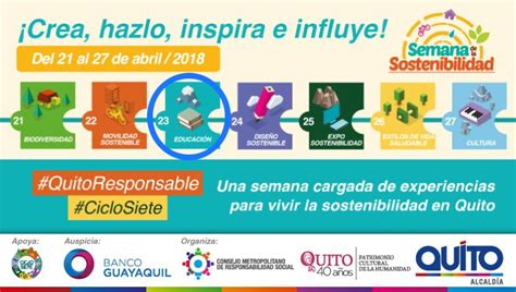 Semana De La Sostenibilidad Educaci N Para Todos Quito Informa