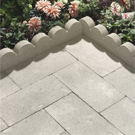 Scalloped Gray Curved Edging Stone Common 16 In X 2 In Actual 157