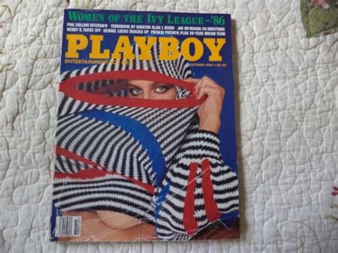 Playbabe Magazine October Katherine Hushaw Sharon Kaye Phil Collins Ivy EBay