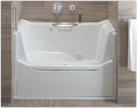 Walk in tubs, kohler, safety features | home smart. Amazon.com: KOHLER K-1913-L-0 Elevance Rising Wall Bath ...