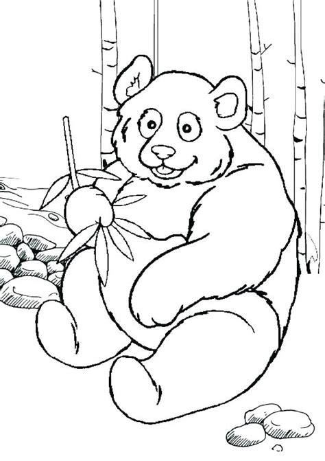 Panda Bear Coloring Pages Printable At Free