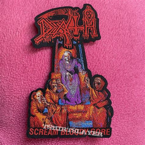 Death Death Scream Bloody Gore Patch Patch Chemicalyazs Tshirtslayer