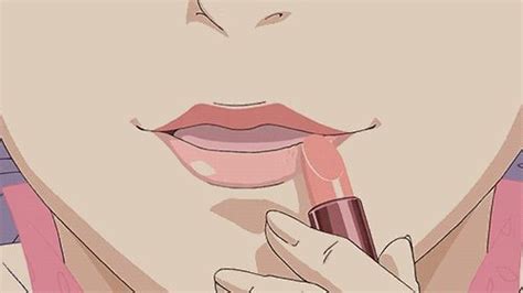 Image Via We Heart It Animated Aesthetic Anime Bambi Fashion  Girl Grunge Lips