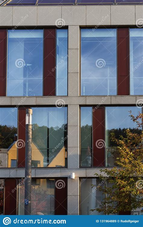 Office Building With Glass Window Facade Stock Image