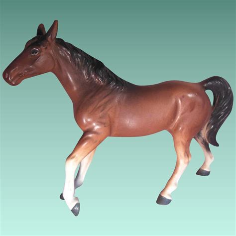 Brown Porcelain Horse Numbered Japan Penny Candy Antiques Ruby Lane
