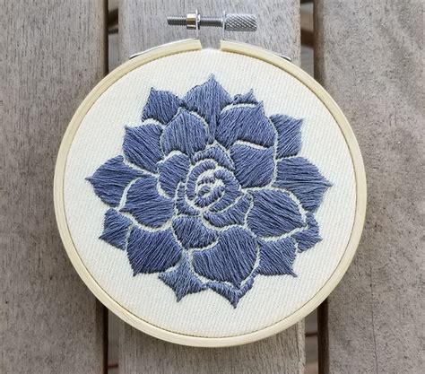 Succulent Embroidery By Jillian Warburton At