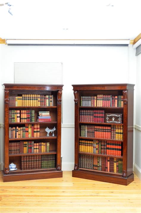 Victorian Pair Of Mahogany Bookcases As006a3791 Sn3846 Antiques Atlas