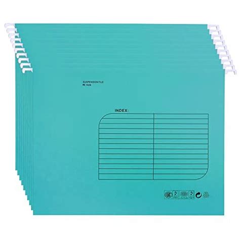 Foolscap Suspension Files With Tab And Card Inserts 25 Packblue