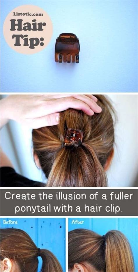 Pin By Denise Craig On Hair And Make Up Hair Hacks Fuller Ponytail