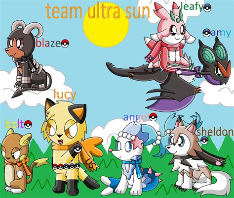 Pokemon Ultra Sun Team Fully Evolved By Pokemonlpsfan On Deviantart