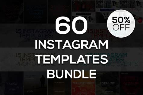 60 Instagram Templates Bundle 2 Creative Daddy