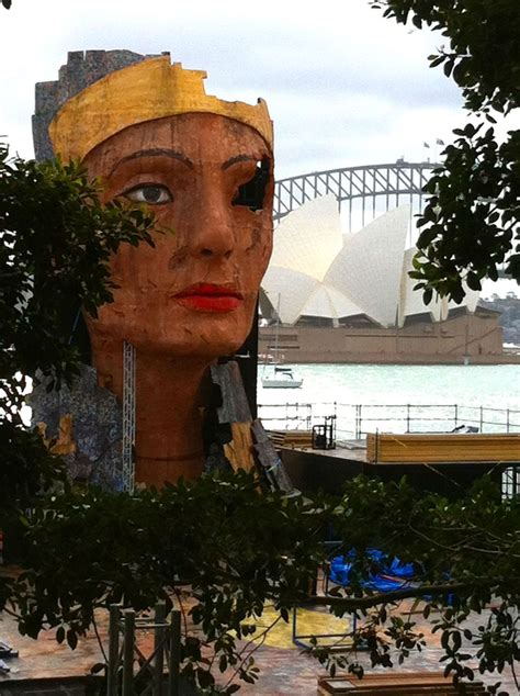 The Set For Opera Australias Aida At Opera On The Harbour Being