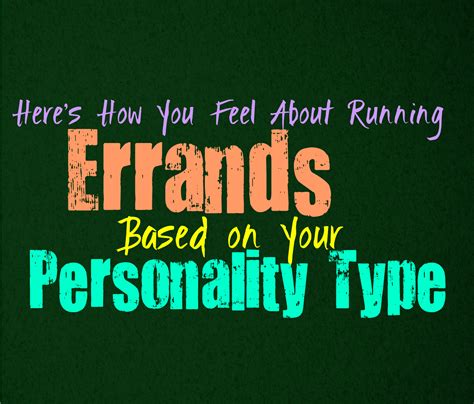 Here's How You Feel About Running Errands, Based on Your Personality Type - Personality Growth