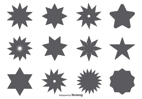 Vector Star Shape Set 109490 Vector Art At Vecteezy