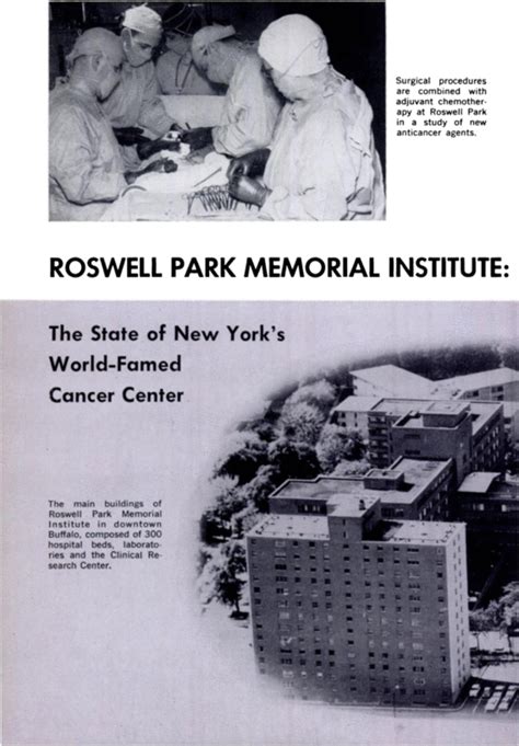 Roswell Park Memorial Institute Buffalo N Y 1964 Ca A Cancer
