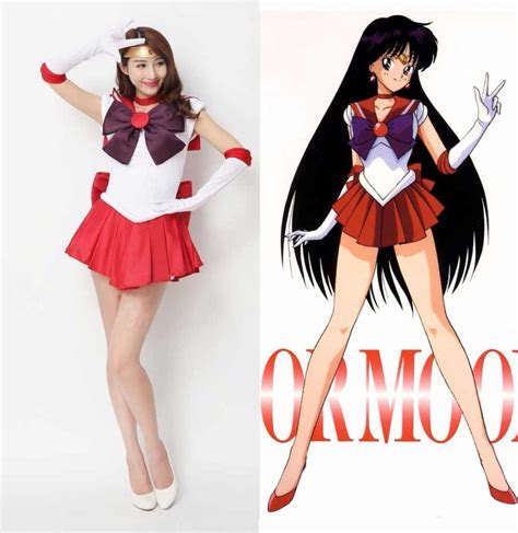 Anime Sailor Moon Cosplay Hino Reisailor Mars Cos Cartoon Halloween