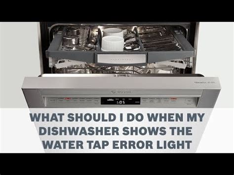 If you've followed the steps above to clear any blockages in the basin and your bosch dishwasher still isn't draining then are a few other faults that could be causing the. Bosch Dishwasher Water Tap light Red | DIYnot Forums