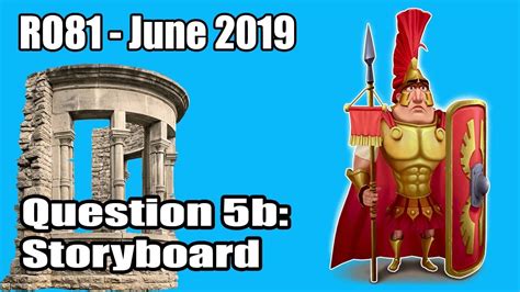 June 2019 R081 Pre Production Skills Question 5b Storyboard Ocr