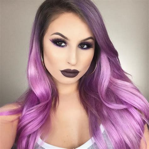Pin On Face Hair Color Purple Purple Hair Perfect Makeup