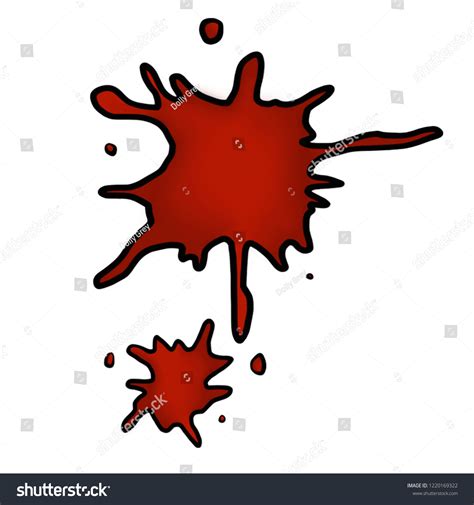 Blood Splat Illustration Stock Illustration 1220169322 Shutterstock
