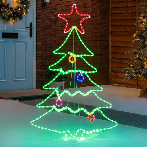 Christow Christmas Tree Silhouette Light Large Energy Efficient Led