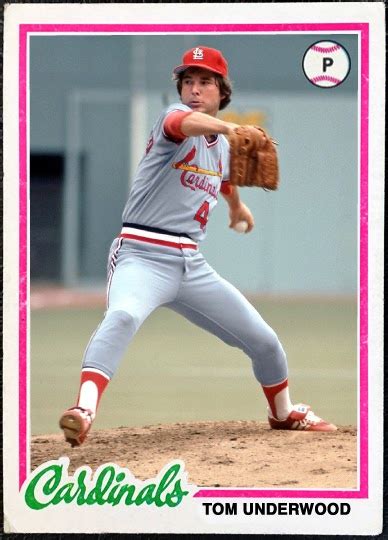 When Topps Had Baseballs Gimmie A Do Over 1978 Tom Underwood