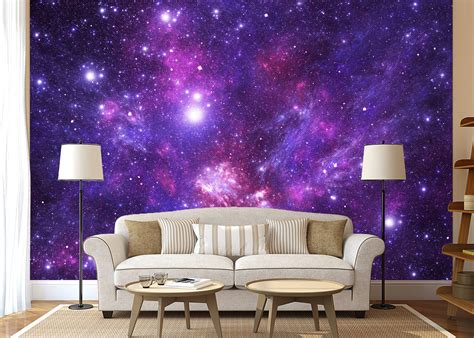 Galaxy Wall Murals Peel And Stick Space Wall Decal Wallpaper Etsy Uk