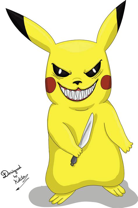 Evil Pikachu By Cotekotita On Deviantart