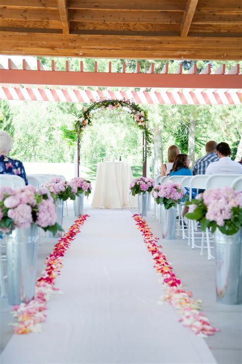 Flower Petal Lined Aisle Runner Elizabeth Anne Designs The Wedding Blog