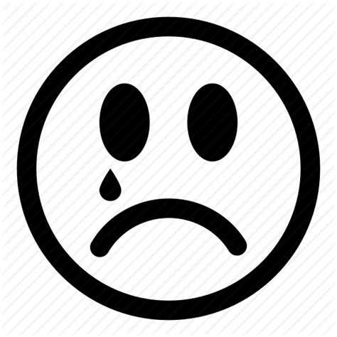Simple Sad Crying Emoticon Face Transparent Png Svg Vector File Images