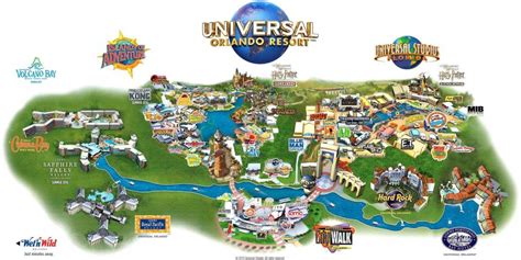 Universal Studios Map Universal Studios Map Orlando Florida Usa