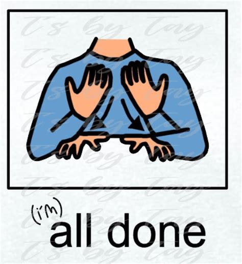 Im All Done Png All Done Png Sign Language Png Etsy Australia