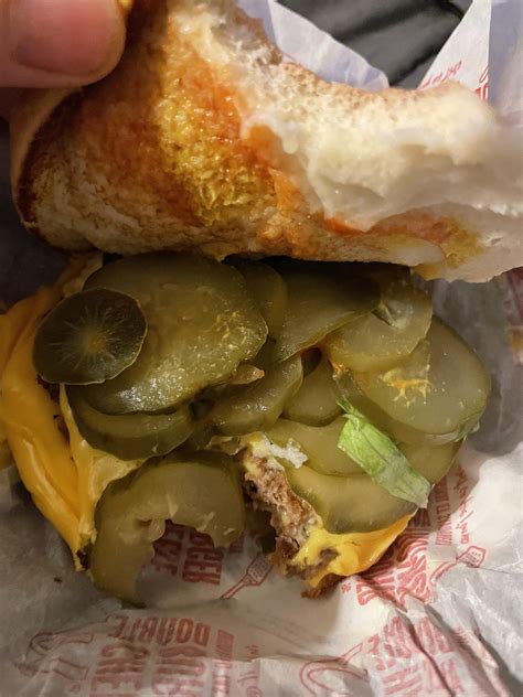 Asked For Extra Pickles There Is More Under The Burger Deliciouscompliance